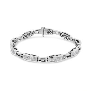 14K White Gold 2.00 Cttw Invisble-Set